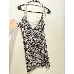 Silence + Noise Leopard Print Mini Dress M